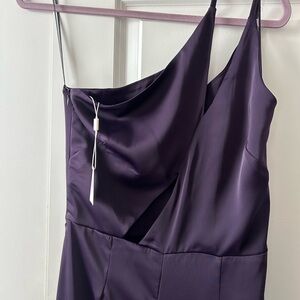 Urban Outfitters Cutout Front Jumpsuit, Plum NWT